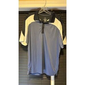 Elevate Polo Shirt Mens L Blue Colorblock Cascades Sport 16221